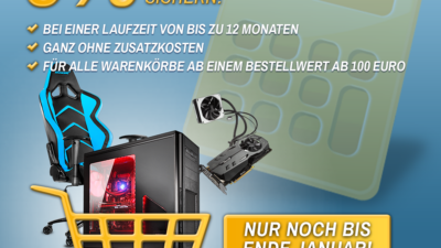 Letzte Chance: 0%-Finanzierung noch bis kommenden Sonntag sichern!