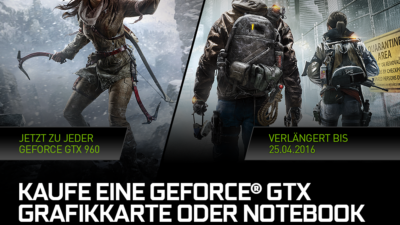 Aktuelle Gratisspiele zu NVIDIA Grafikkarten: The Division verlängert!