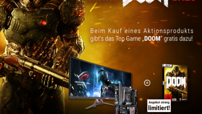Jetzt bei Caseking: Das neue DOOM zu ausgewählten ASUS Monitoren & Mainboards GRATIS!