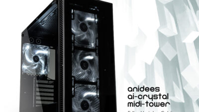 Kristallklare Schönheit in Schwarz: Der anidees AI-Crystal Midi-Tower ab sofort bei Caseking!