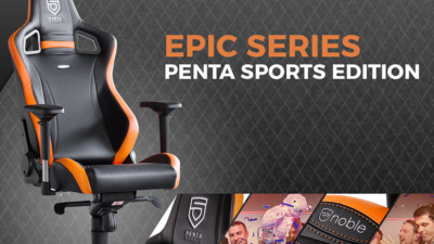 noblechairs EPIC Gaming-Stuhl in der PENTA Sports Special-Edition & PU-Kunstleder-Version in Schwarz-Grün!