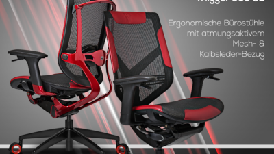 Vertagear Triigger – Ergonomische Bürostühle der Gaming Series mit atmungsaktivem Mesh-Bezug!
