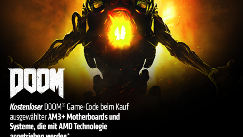 Das neue DOOM jetzt GRATIS zu ausgewählten AMD AM3+ Mainboards von GIGABYTE!