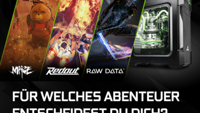 Drei Indie-Games (Maize, Redout, Raw Data) ab sofort zu NVIDIA GeForce GTX 1060 & 1050 (Ti) Grafikkarten & Notebooks
