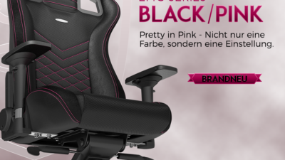 Pretty in Pink: Nicht nur eine Farbe, sondern eine Einstellung – der neue noblechairs EPIC