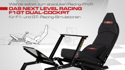 Werde mithilfe des Next Level Racing F1GT Simulator Cockpits zum absoluten Racing-Profi!
