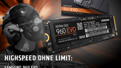 Sei immer auf der Überholspur mit den Samsung SSD 960 EVO M.2-NVMe-PCIe-SSDs