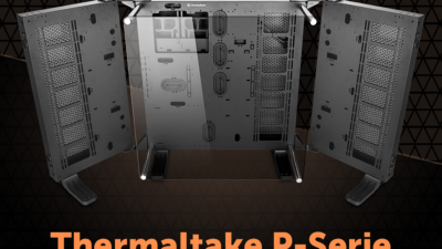 Thermaltake Panorama-Gehäuse mit wunderschönen Glasplatten und Wandaufhängung