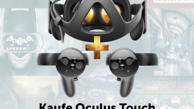 Oculus Rift Virtual Reality-Headset & Touch Motion-Controller + 100 Euro Store-Guthaben!
