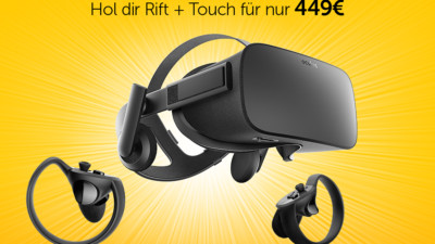 Oculus Rift VR-Headset & Touch Motion-Controller mit 6 Gratis-Games zum Sommer-Sonderpreis!