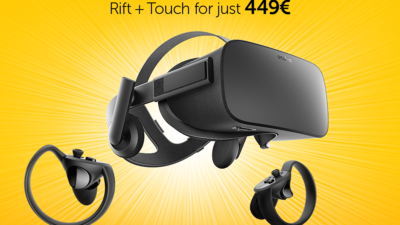 Oculus Rift VR Headset & Touch Motion Controller with 6 Free Games for Special Summer Price!