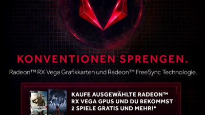 Sprenge Konventionen! Mit AMD Radeon RX Vega-Grafikkarten für Gamer
