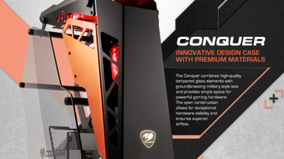 Cougar Conquer – Technoid Design with Tempered-Glass Panels for an Unconventional Look