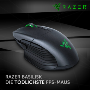 Razer Basilisk: Dominiere deine Gegner mit der tödlichsten FPS-Maus