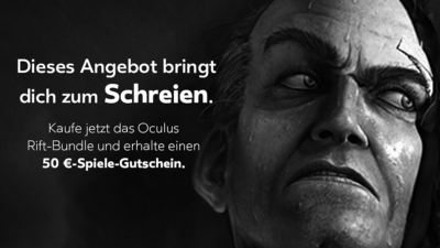 Oculus Rift VR-Bundle zu Halloween 30x mit 50-Euro-Games-Gutschein bei Caseking!