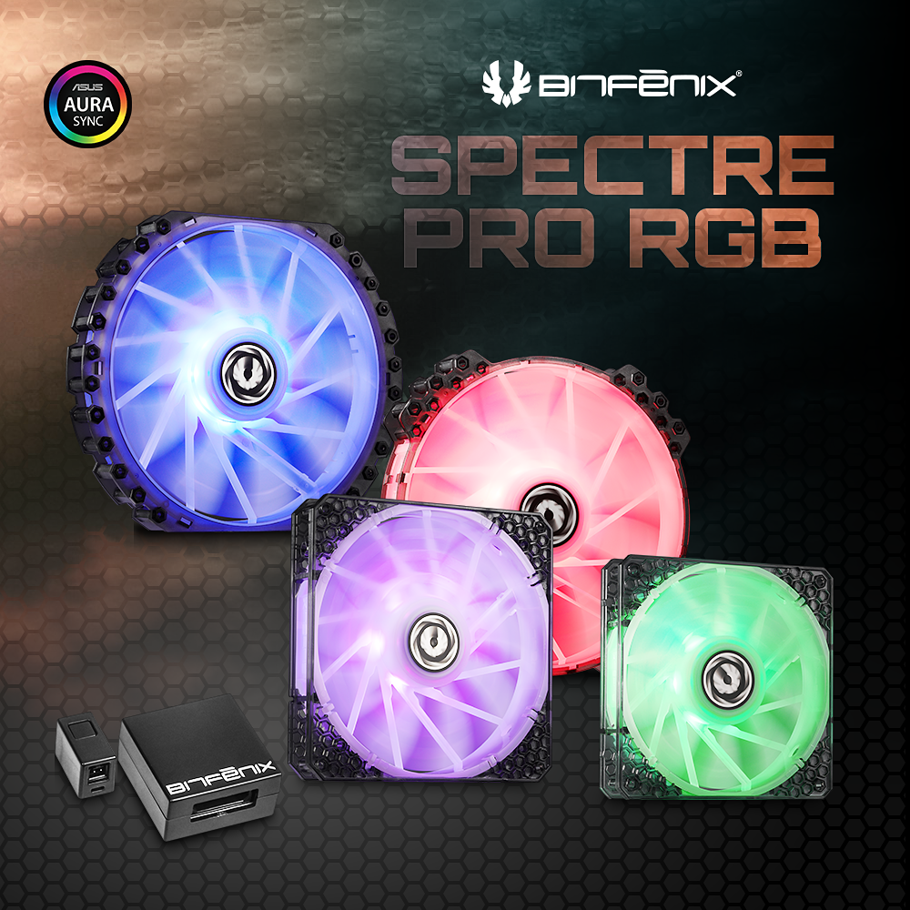 Ventola LED BitFenix Spectre Pro 120mm Bianca Con LED Blu | BFF-WPRO-12025B-RP
