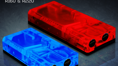 Phanteks Glacier R160 & R220: formschöne Reservoirs mit Kühler & RGB-Beleuchtung