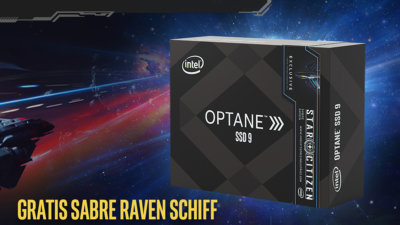 Star Citizen In-Game-Raumschiff „The Sabre Raven“ jetzt GRATIS zu Intel Optane 900P SSDs!
