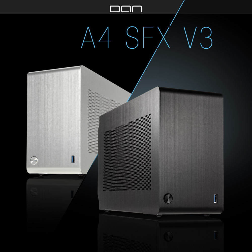 PCパーツ DAN Case A4-SFX V3 DAN Cases A4-SFX v3 と Core i7 8700 で超小型の自作