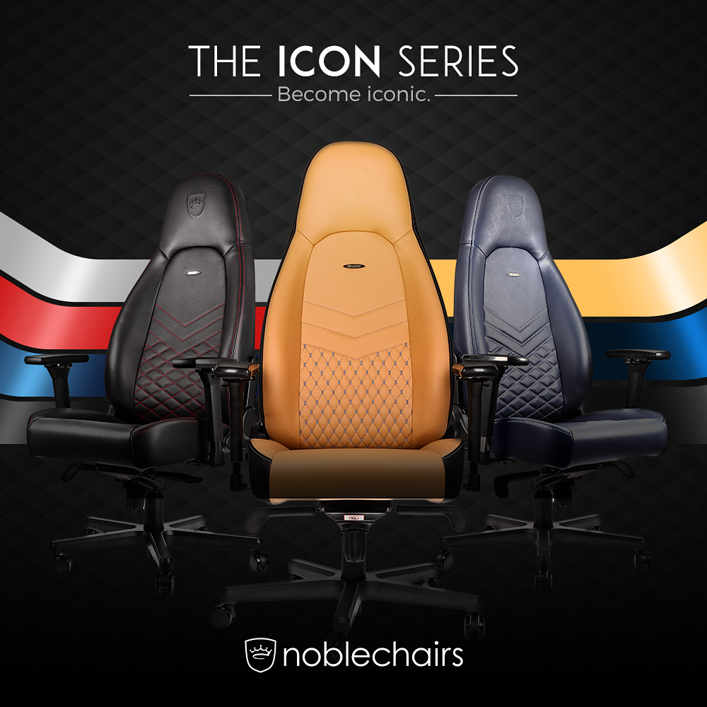 Become ICONIC with noblechairs - Neues Premium-Modell in Weiß-Schwarz ...