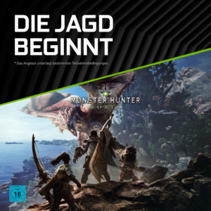 Monster Hunter: World für PC ab sofort GRATIS zu NVIDIA GeForce GTX 10-Serie-Grafikchips!