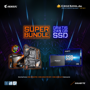 Super Bundles mit 240-GB-SSD GRATIS zu Gigabyte Aorus Z390-Mainboards!