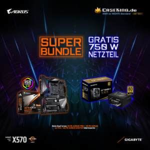 Super Bundles mit 750-Watt-Netzteil GRATIS zu Gigabyte Aorus X570-Mainboards!