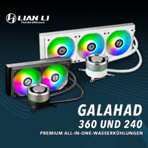 Lian Li GALAHAD: Premium AiO-Wasserkühlungen