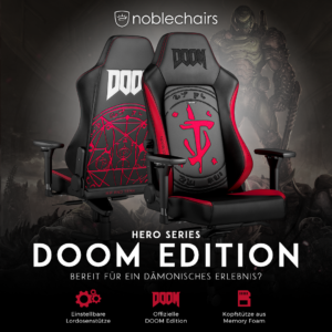 Entfessle die Hölle: Der noblechairs HERO im legendären DOOM-Design