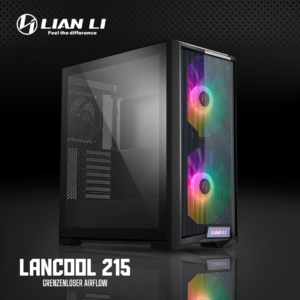 NEU: LANCOOL 215 Midi-Tower mit ARGB, Mesh und Tempered Glass