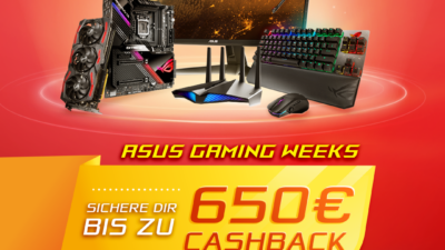 ASUS Gaming Weeks 2020: Ausgewählte ASUS-Produkte jetzt mit bis zu 650&euro; Cashback!