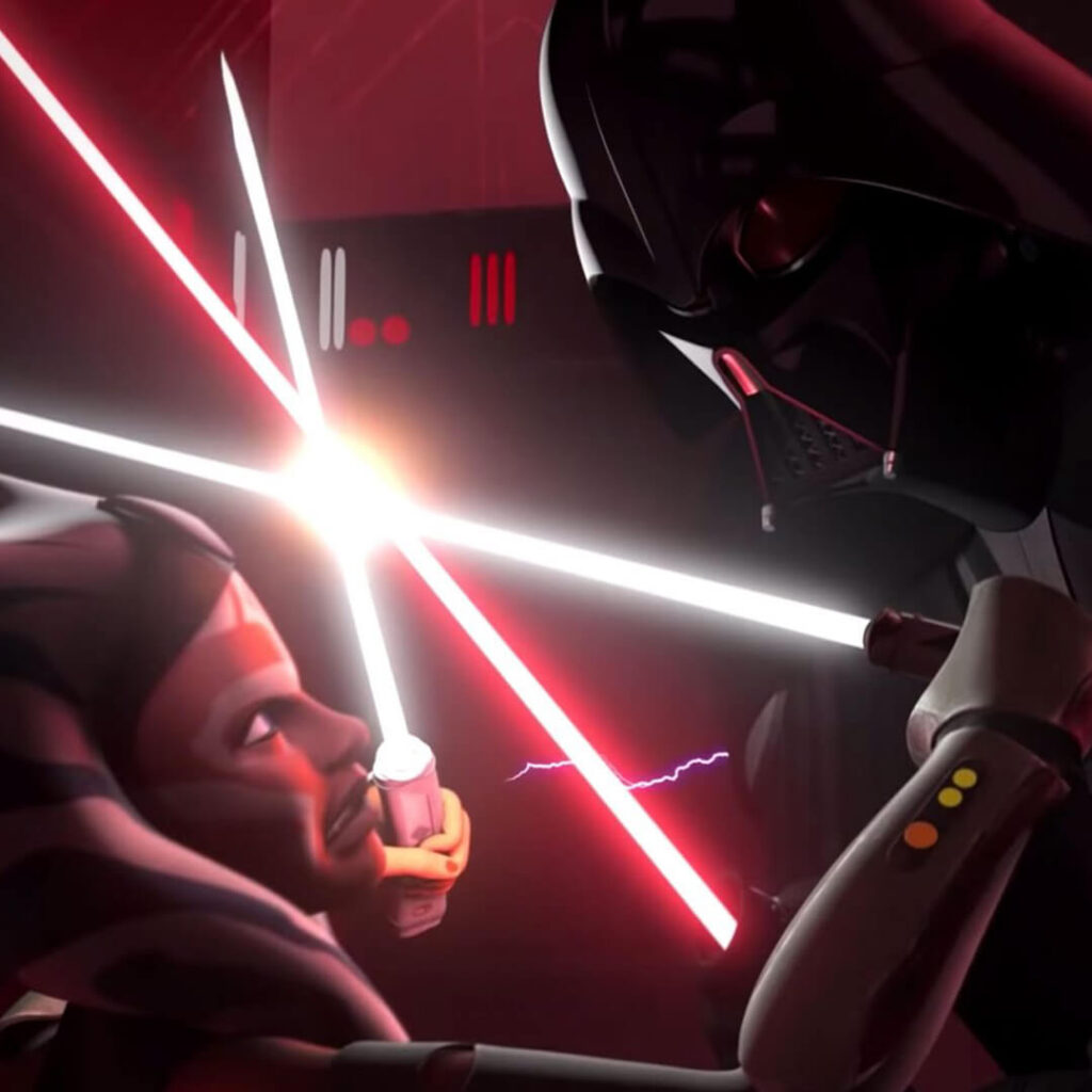 Ahsoka gegen Darth Vader