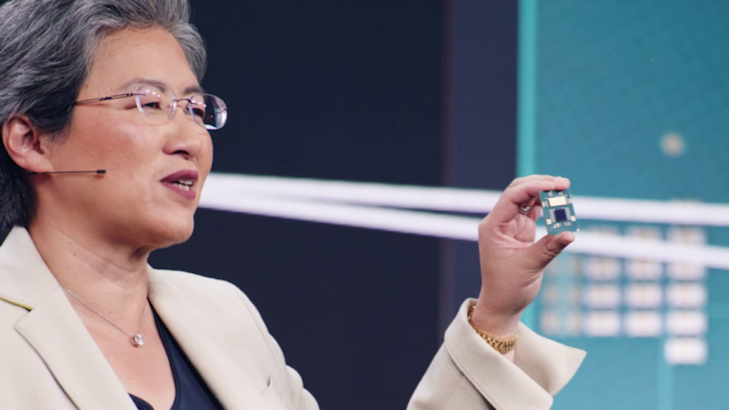 AMD-Chefin Lisa Tsu präsentiert die neue Ryzen-CPU auf der Computex 2022. (Bild: AMD)