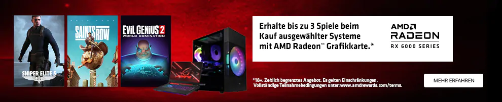 AMD Raise the Game-Bundle zu Radeon RX 6000-Grafikkarten dazu erhalten!