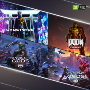 Ghostwire: Tokyo & Doom Eternal + Ancient Gods I / II jetzt zu NVIDIA GeForce RTX 3080 (Ti) & RTX 3090 (Ti) dazu erhalten!
