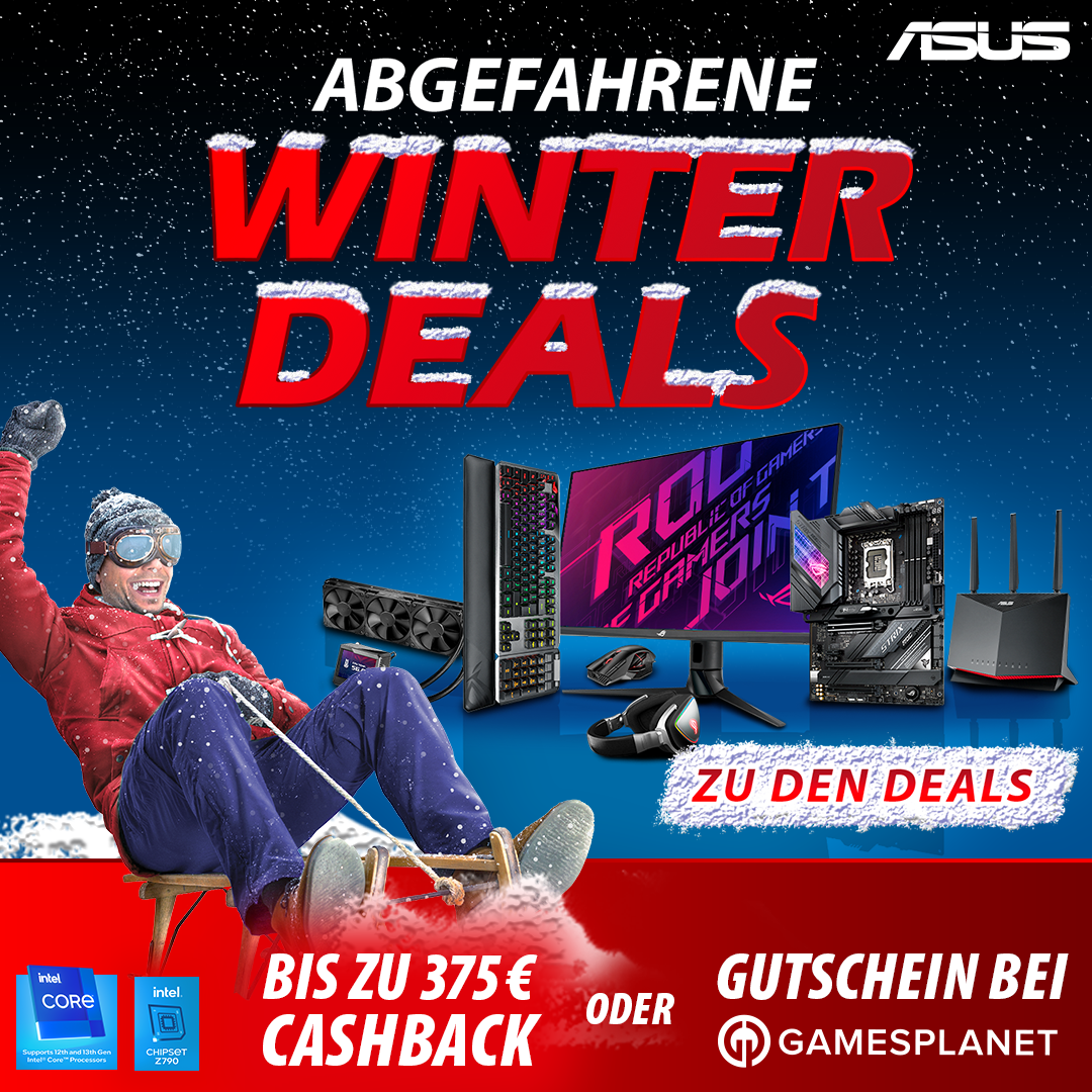 ASUS Winter Deals 2022 mit Cashback oder