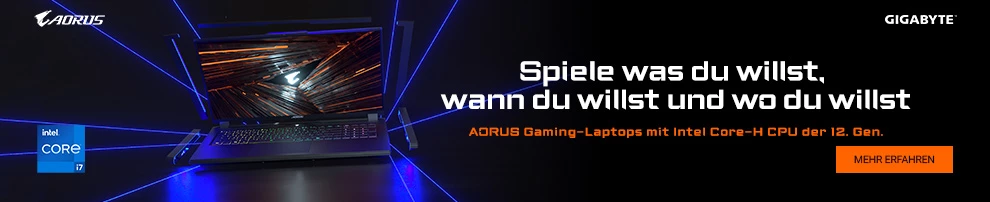 Gigabyte / Aorus 17 XE4 Gaming-Notebook jetzt mit 100 Euro Steam-Guthaben und Gutscheincode für 100 Euro Sofortrabatt!
