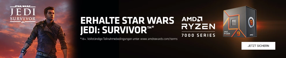 Star Wars Jedi: Survivor jetzt zu ausgewählten AMD Ryzen 7000 CPUs dazu erhalten!