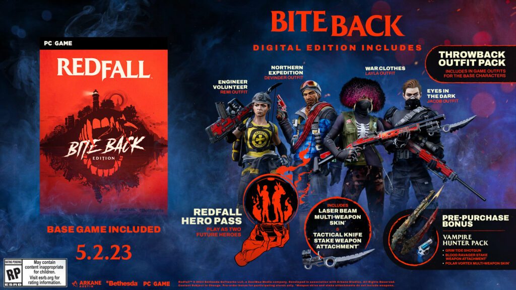 Redfall - Bite Back Edition jetzt zu NVIDIA GeForce RTX 4090, 4080 und 4070 Ti dazu erhalten!