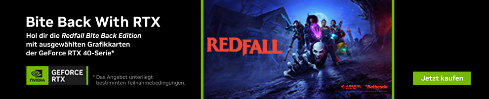 Redfall - Bite Back Edition jetzt zu NVIDIA GeForce RTX 4090, 4080 und 4070 Ti dazu erhalten!