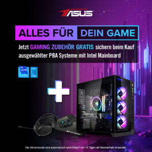 Gratis-Gaming-Zubehör jetzt zu King Mod Gaming-Systemen Powered by ASUS!