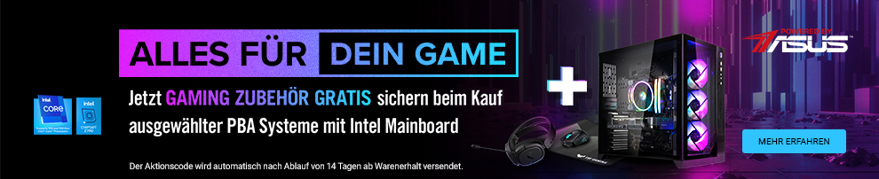 Gaming-Systeme Powered by ASUS jetzt mit Gratis-Gaming-Zubehör!