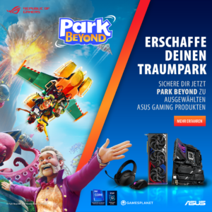 Park Beyond jetzt zu ausgewählten ASUS Gaming-Produkten dazu erhalten!