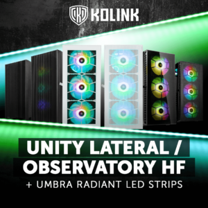 Kolink Unity Lateral und Observatory HF: Schicke Gehäuse für Gaming-PCs