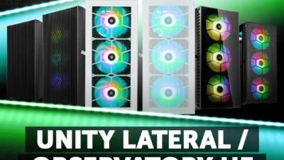 Kolink Unity Lateral und Observatory HF: Schicke Gehäuse für Gaming-PCs