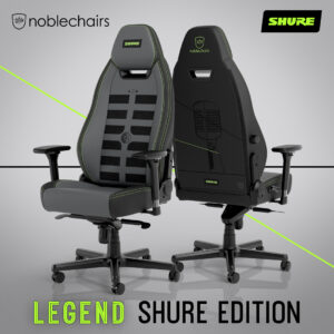 noblechairs LEGEND Shure Edition – der Stuhl für dein Tonstudio