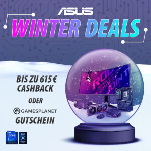 ASUS Winter Deals 2023 jetzt mit bis zu 615 Euro Cashback!