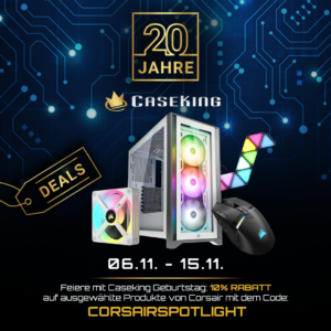 Ausgewählte Corsair-Produkte jetzt mit Gutscheincode für 10 % Sofortrabatt!