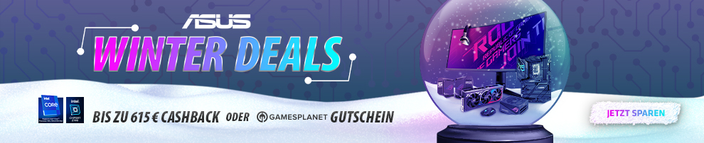 ASUS Winter Deals 2023 jetzt mit bis zu 615 Euro Cashback!