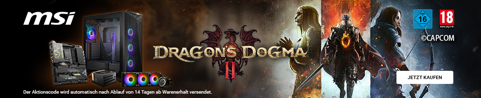 Dragon's Dogma II jetzt zu ausgewählten MSI-Produkten dazu erhalten!